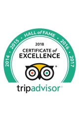 TripAdvisor Hall of Fame award 2018
